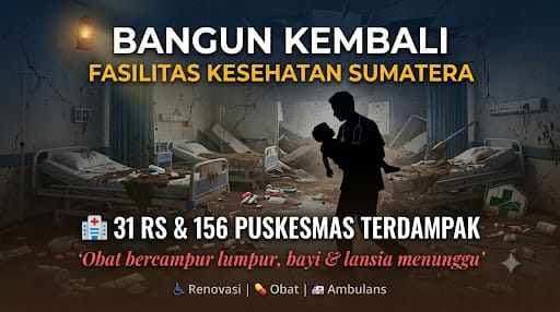 Bangun Kembali Akses Kesehatan Rusak di Sumatera
